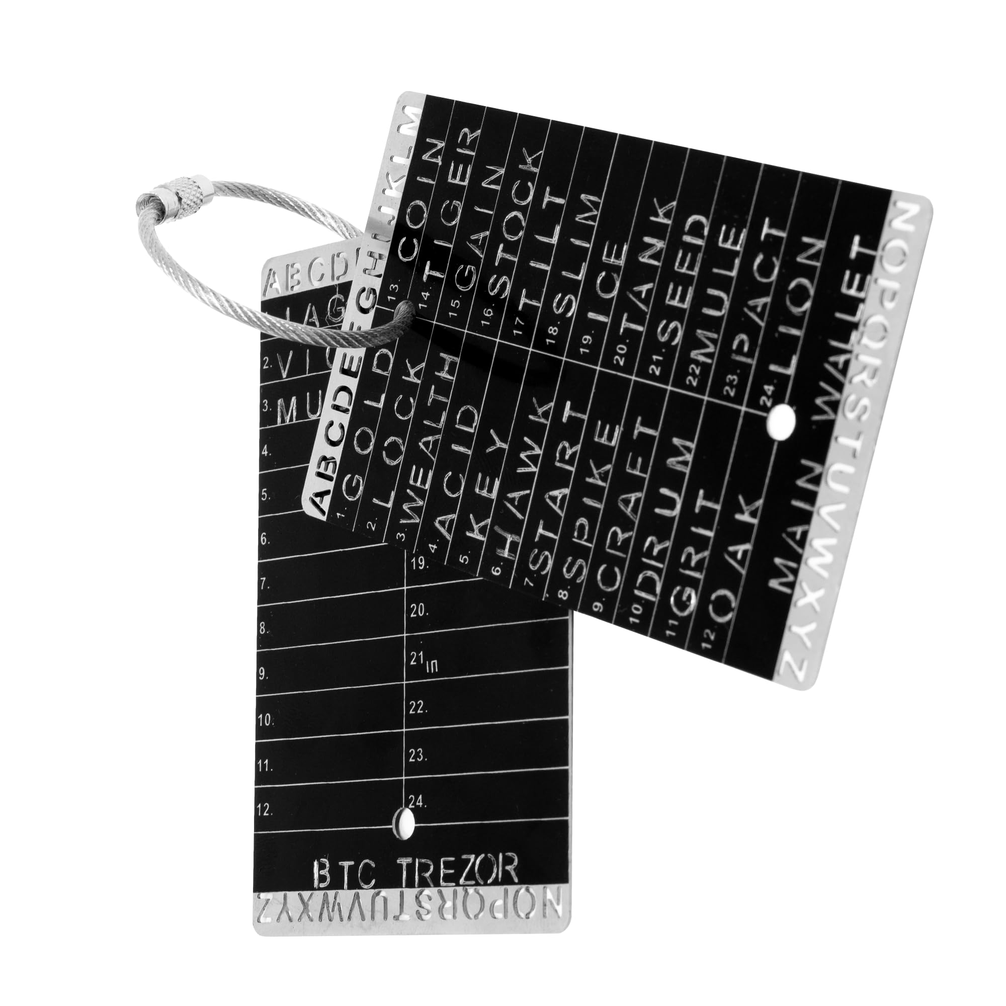 Amazon.co.jp: Crypto Seed Bank 暗号シードフレーズ保管用スチール